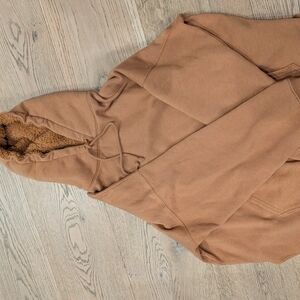 American Eagle Outfitters Tan Sherpa Hoodie